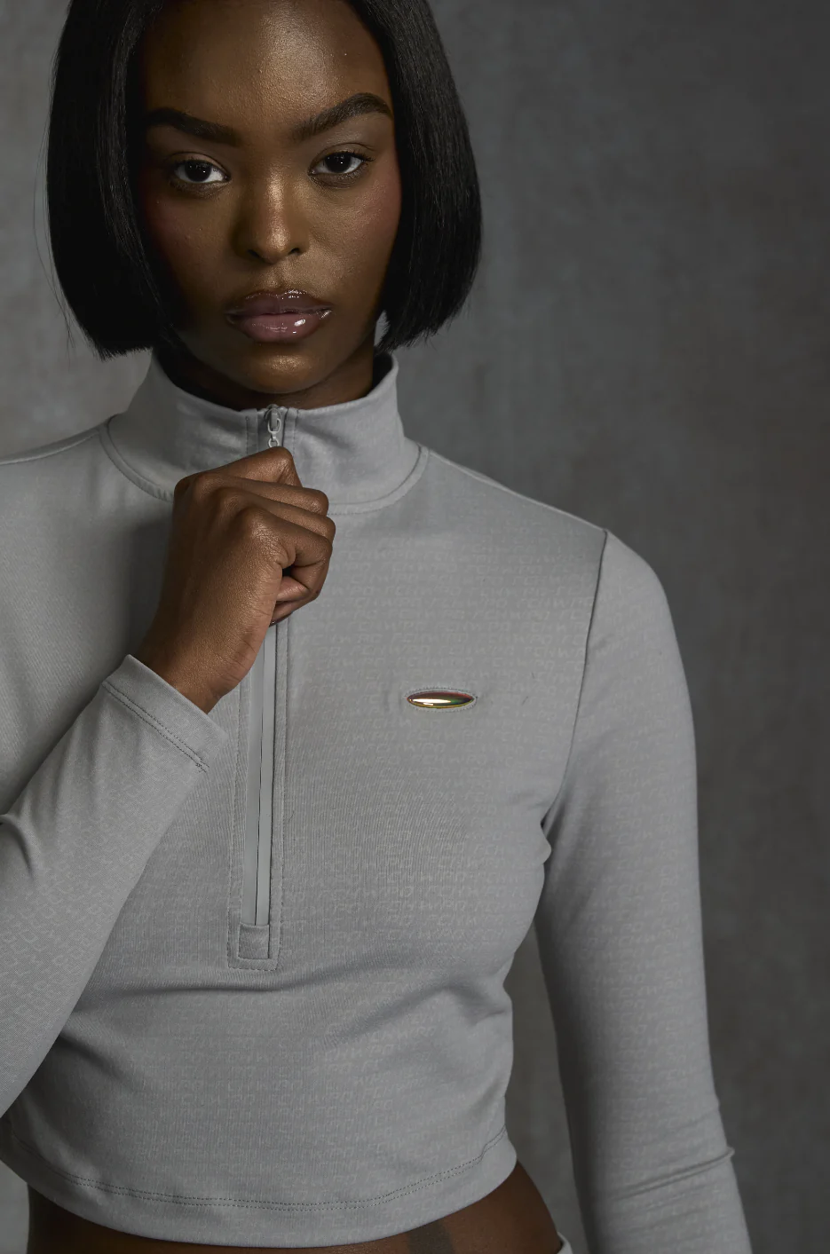 FCHWPO COMMANDER MONO MANTRA HALF ZIP - Grey Nebula