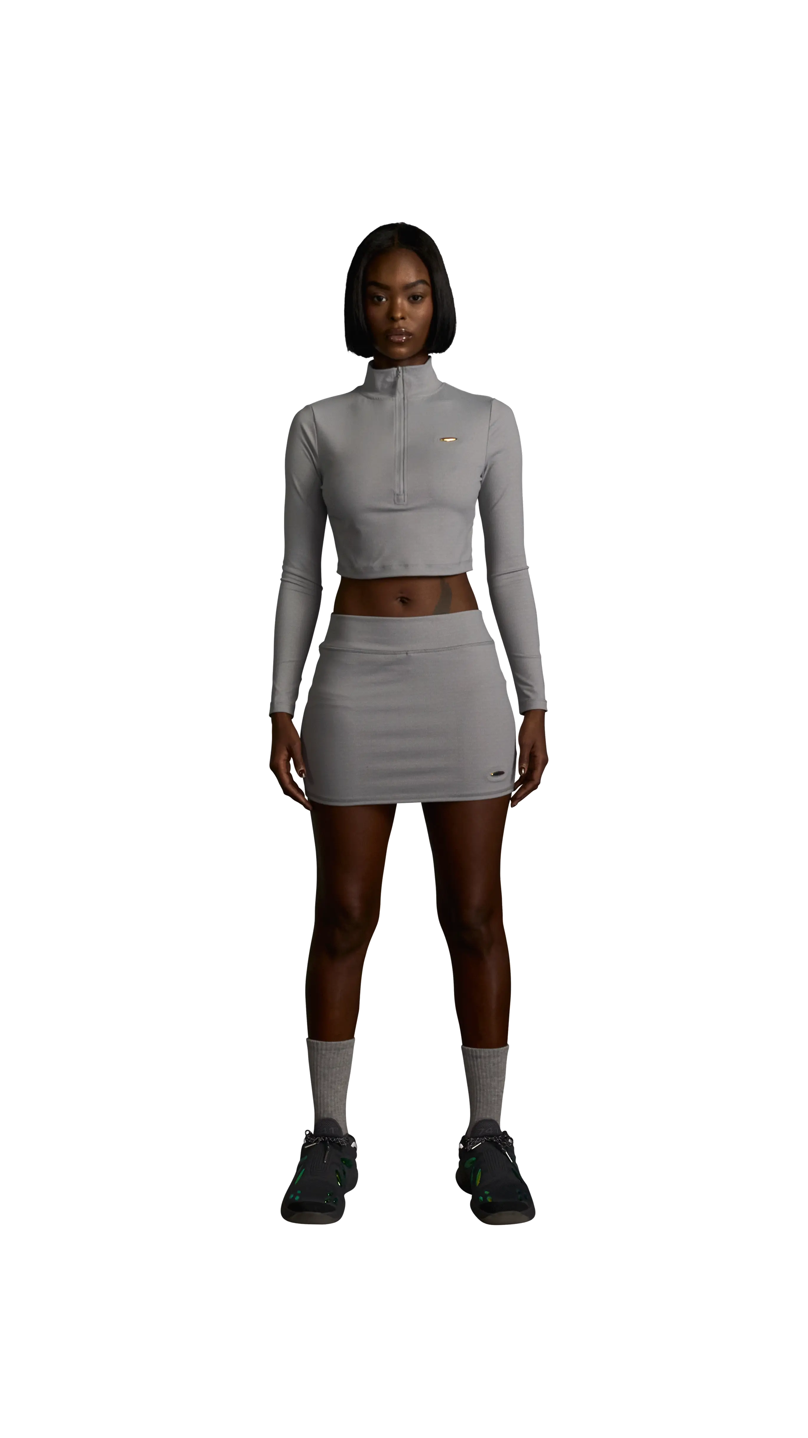 FCHWPO COMMANDER MONO MANTRA HALF ZIP - Grey Nebula - Image 2