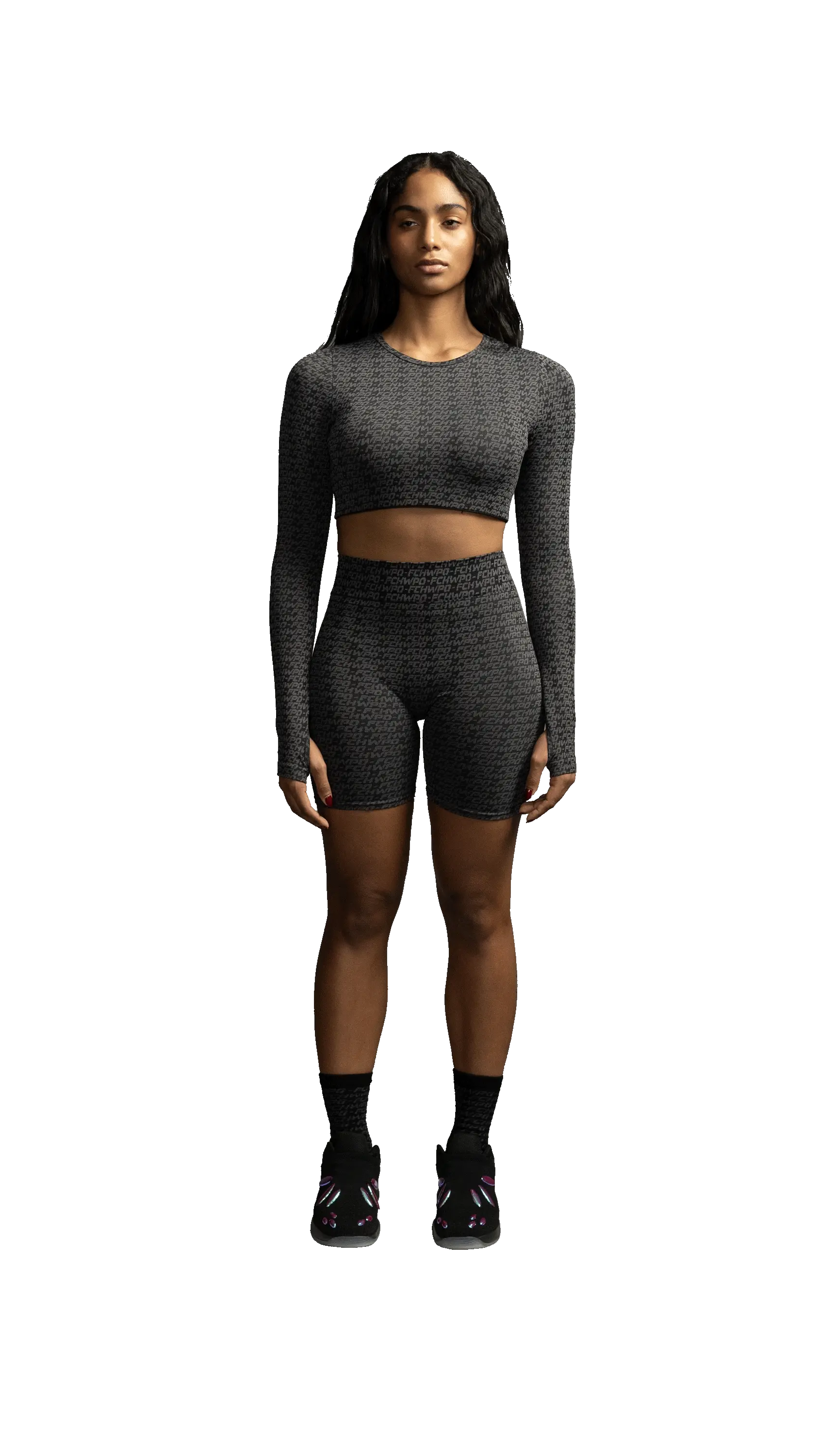 FCHWPO MANTRA CROPPED LONG SLEEVE T-SHIRT - Image 3